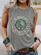 Hippie What A Wonderful World Crew Neck Vest