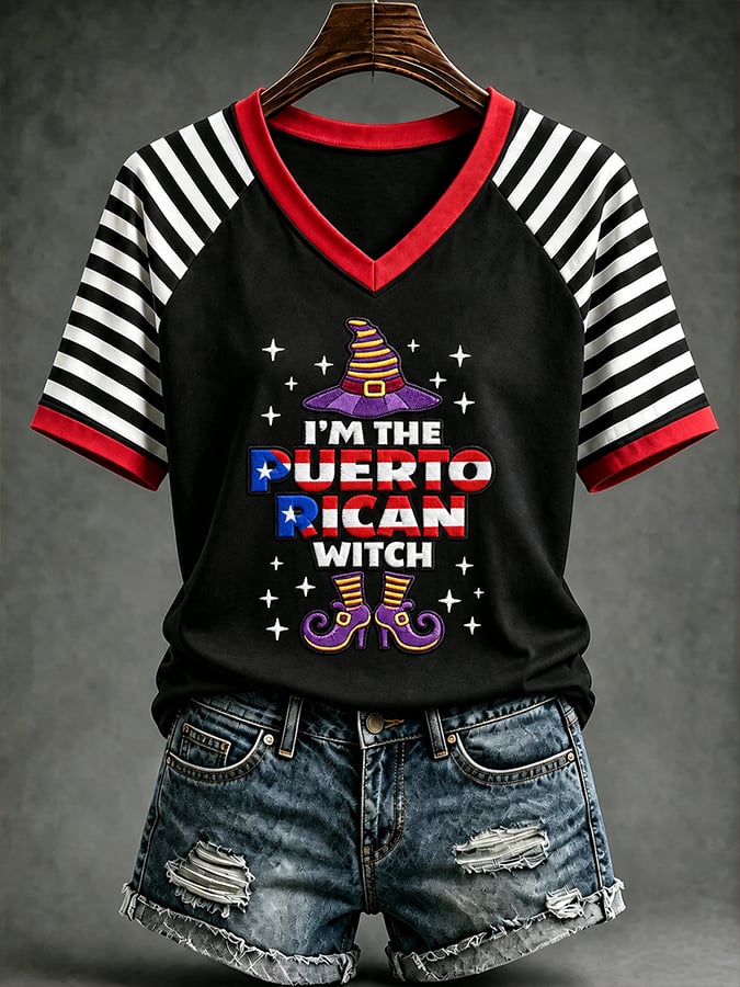 Women's Halloween In Puerto Rico Print T-Shirt