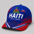 Unisex Haiti Soccer Print Baseball Cap