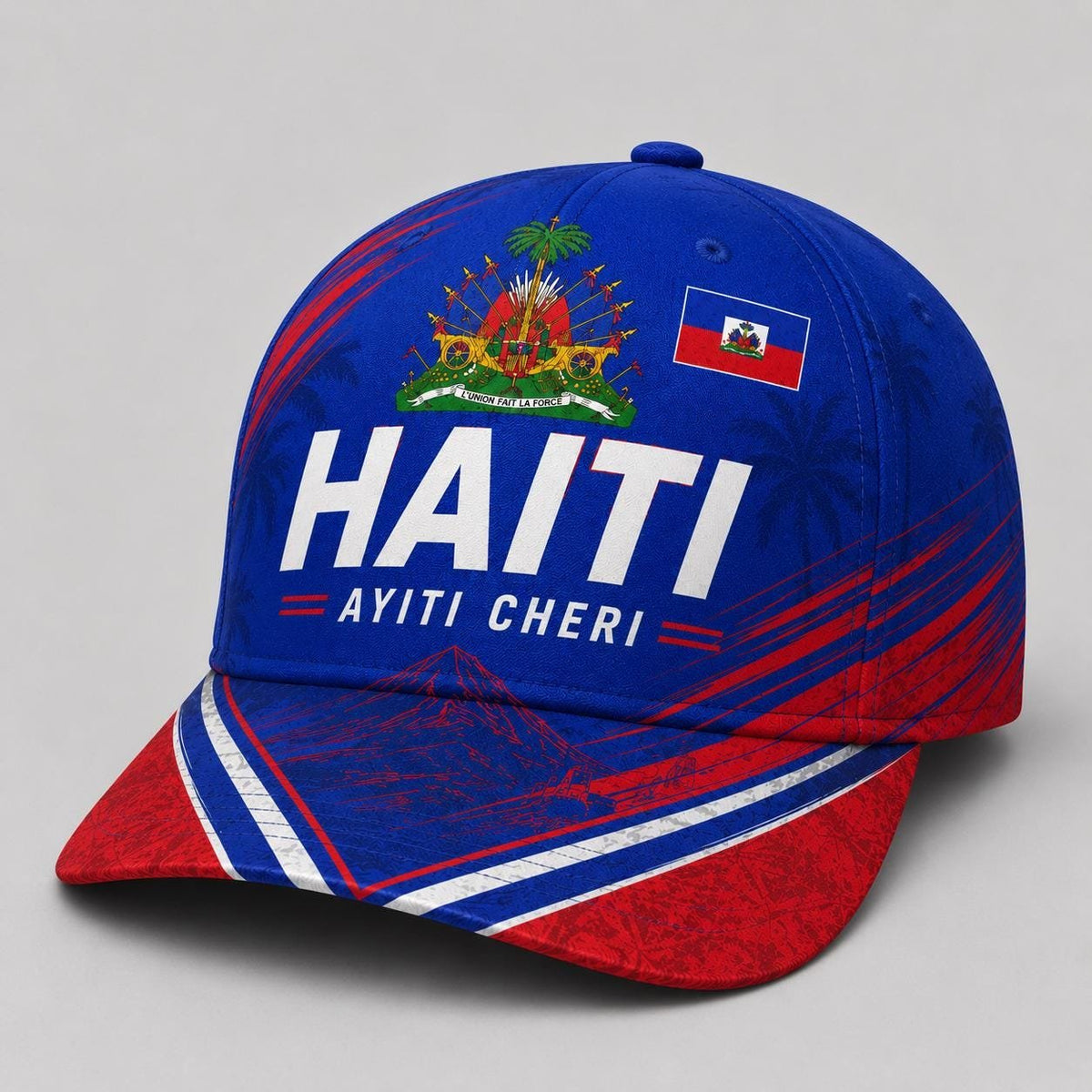 Unisex Haiti Soccer Print Baseball Cap