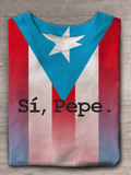 Puerto Rico Singer Printed Crew Neck T-shirts