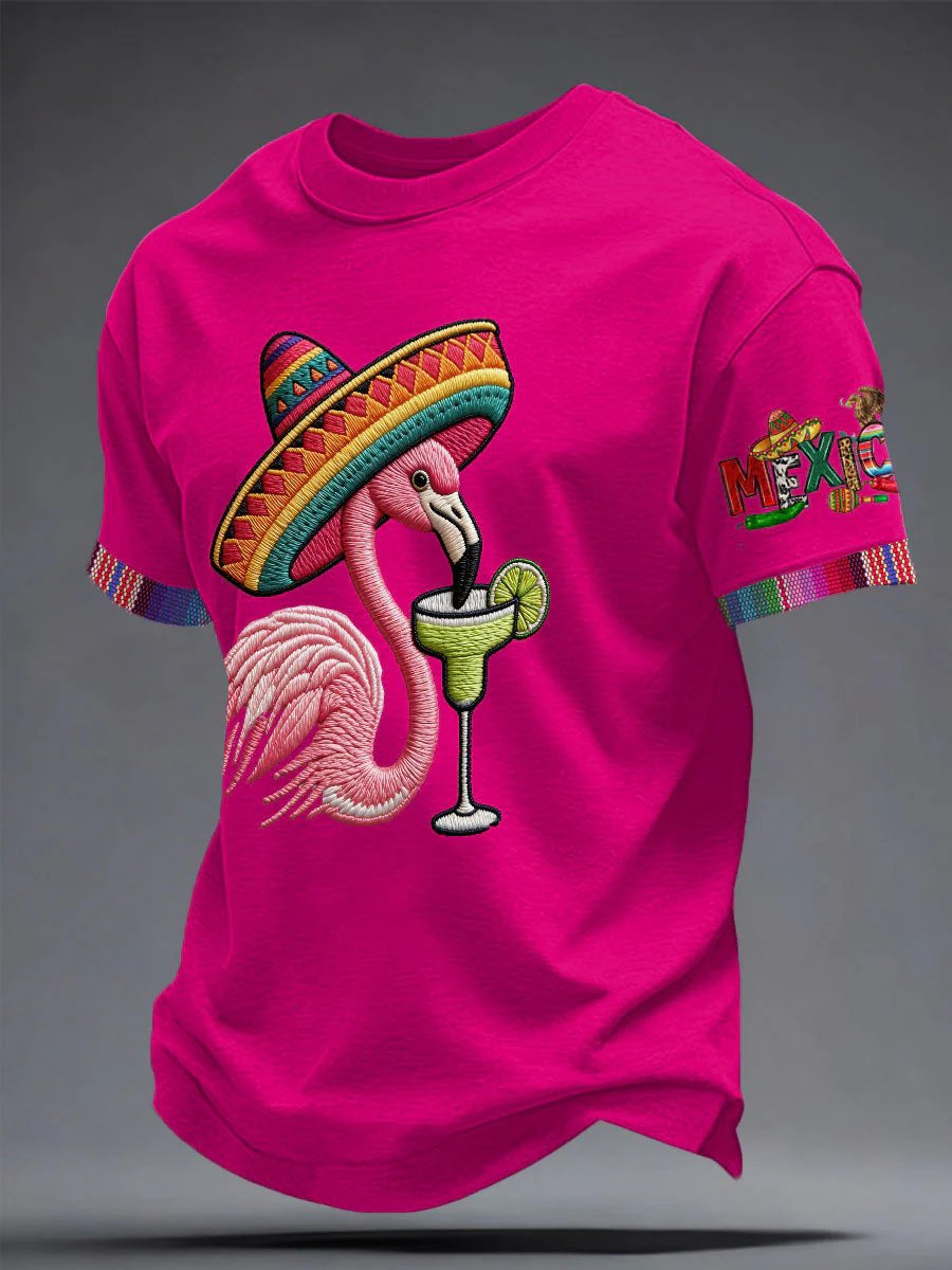 Men's Mexican Art Cinco de Mayo Printed Casual T-shirt