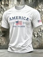 Men's Retro Print Short-Sleeve T-Shirt
