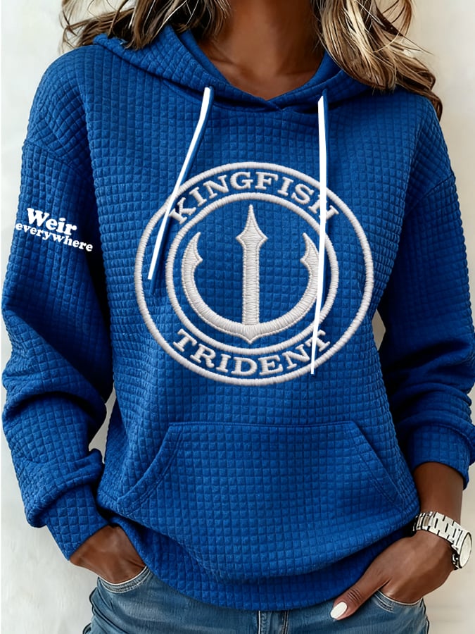 Women's Vintage Rock Tribute Print Hoodie
