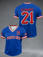 Men's Baseball Print Casual T-Shirt