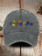 Retro Animals Print Baseball Cap