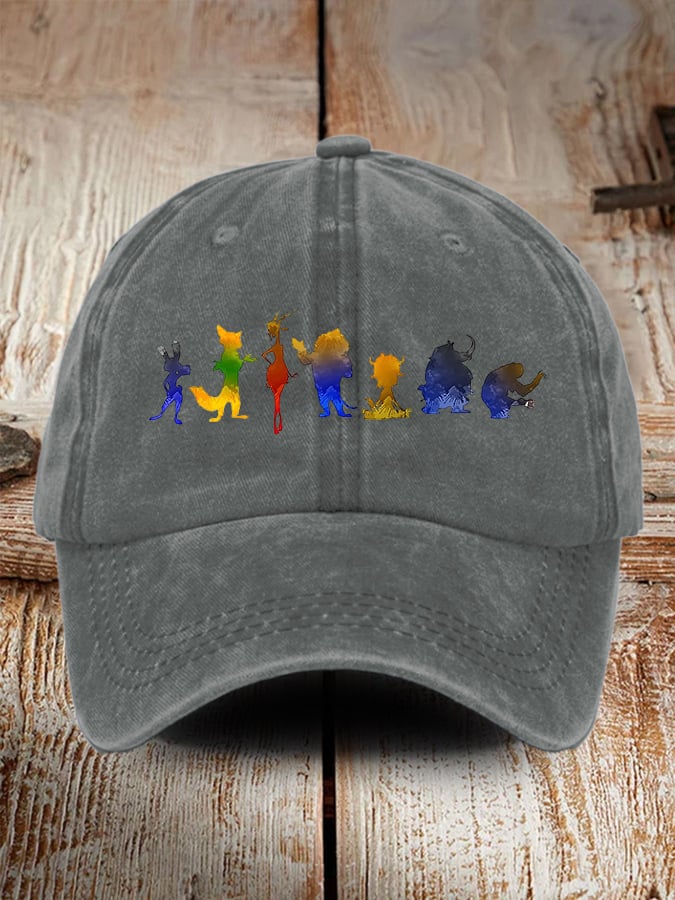 Retro Animals Print Baseball Cap