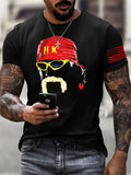 Men's Legendary Wrestler Commemorative Printed T-Shirt