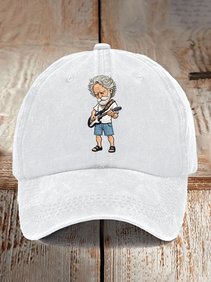 Band singer printed casual baseball cap