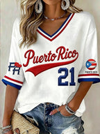 Women's Printed Casual Top