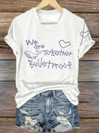 Women's K-pop Print Short-sleeved T-shirt