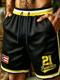 Men's Puerto Rico Baseball Printed Shorts