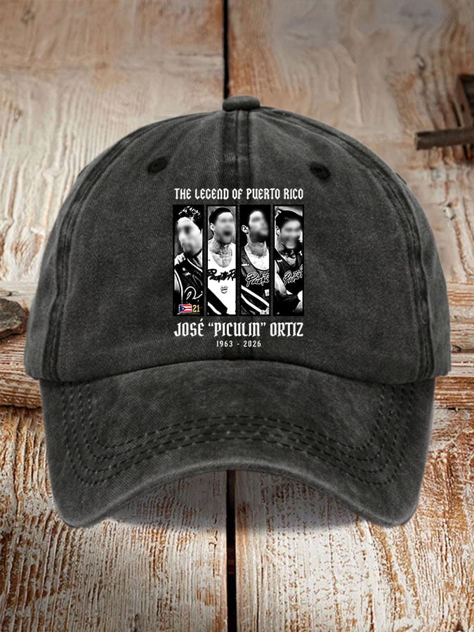 Unisex THE LEGEND OF PUERTO RICO Printed Hat