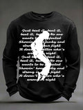 Men's Pop Music Legend  Print Crew Neck Top
