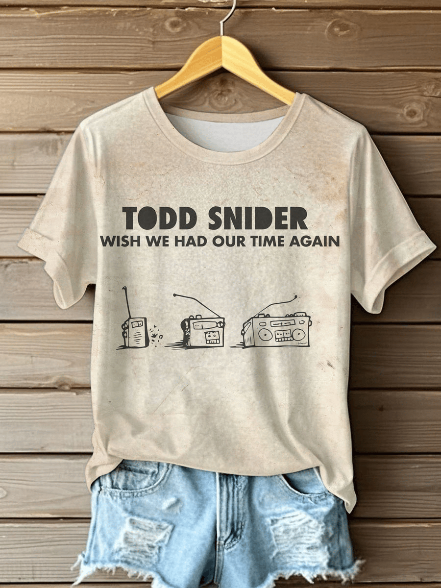 Women's Retro Remember Todd Snider Printed T-Shirt