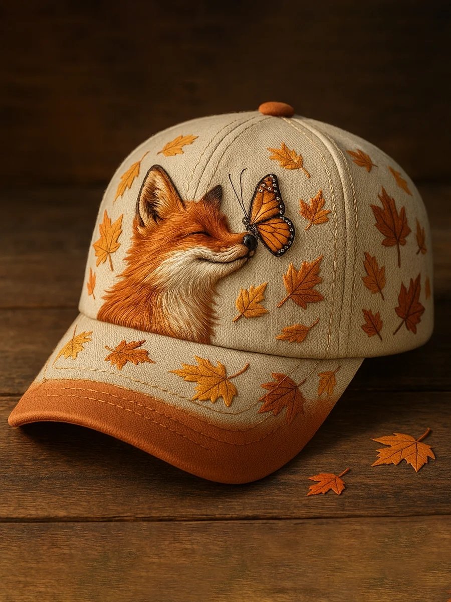 Unisex Casual Autumn Print Baseball Cap