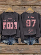 Women's Music Art Print Sweatshirt