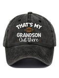 That's My Grandson Out There football Print Baseball Cap