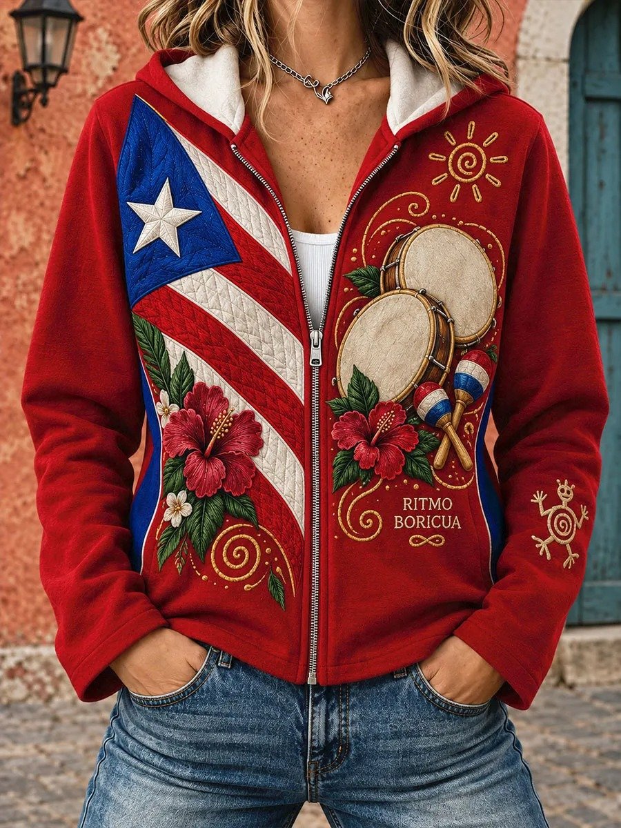 Women's Puerto Rican Print Top