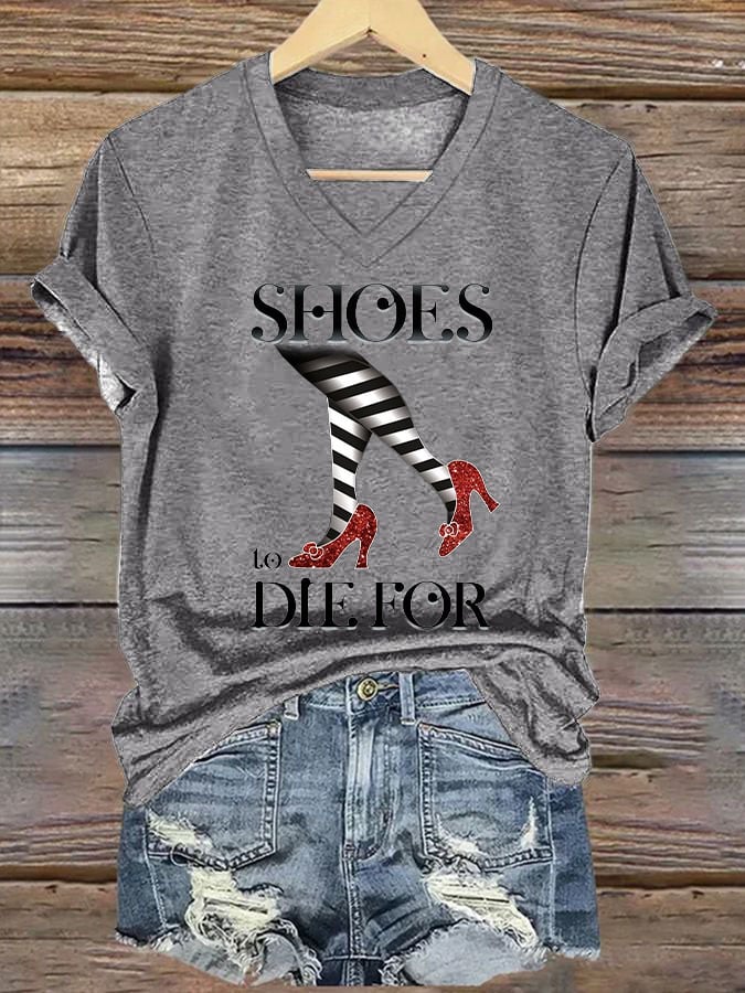 Women's Halloween Printed Casual T-Shirt