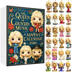 2026 Dolly Parton 24-Day Countdown Christmas Advent Calendar Blind Box Christmas Tree Ornaments