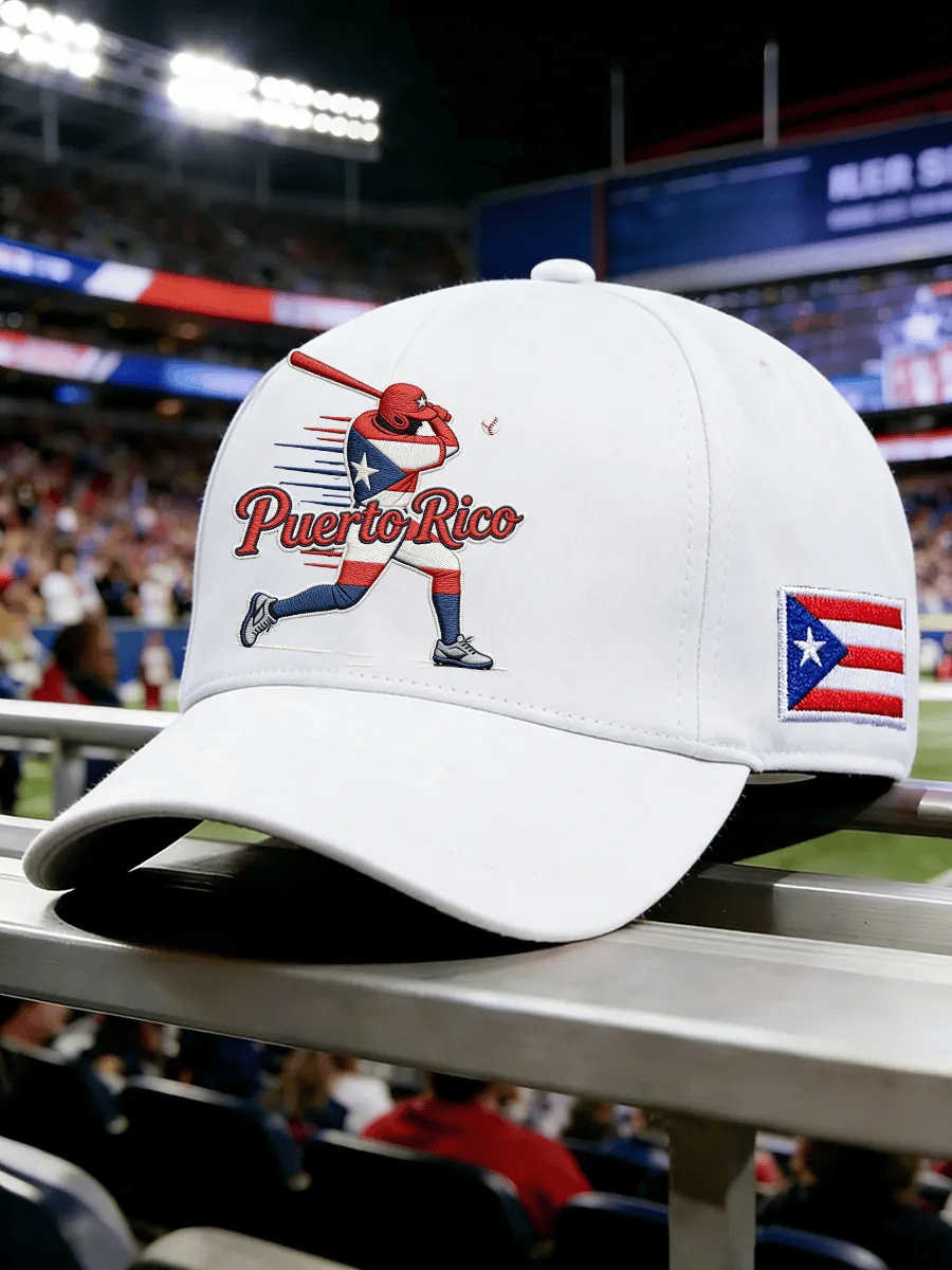 Unisex Puerto Rico Baseball-Print Hat