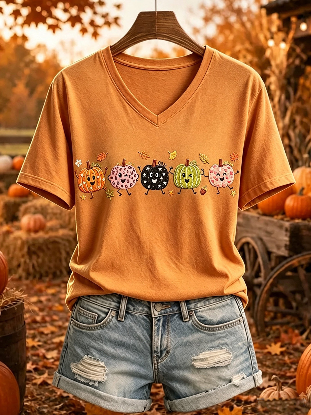 Women's Autumn Printed Casual Top