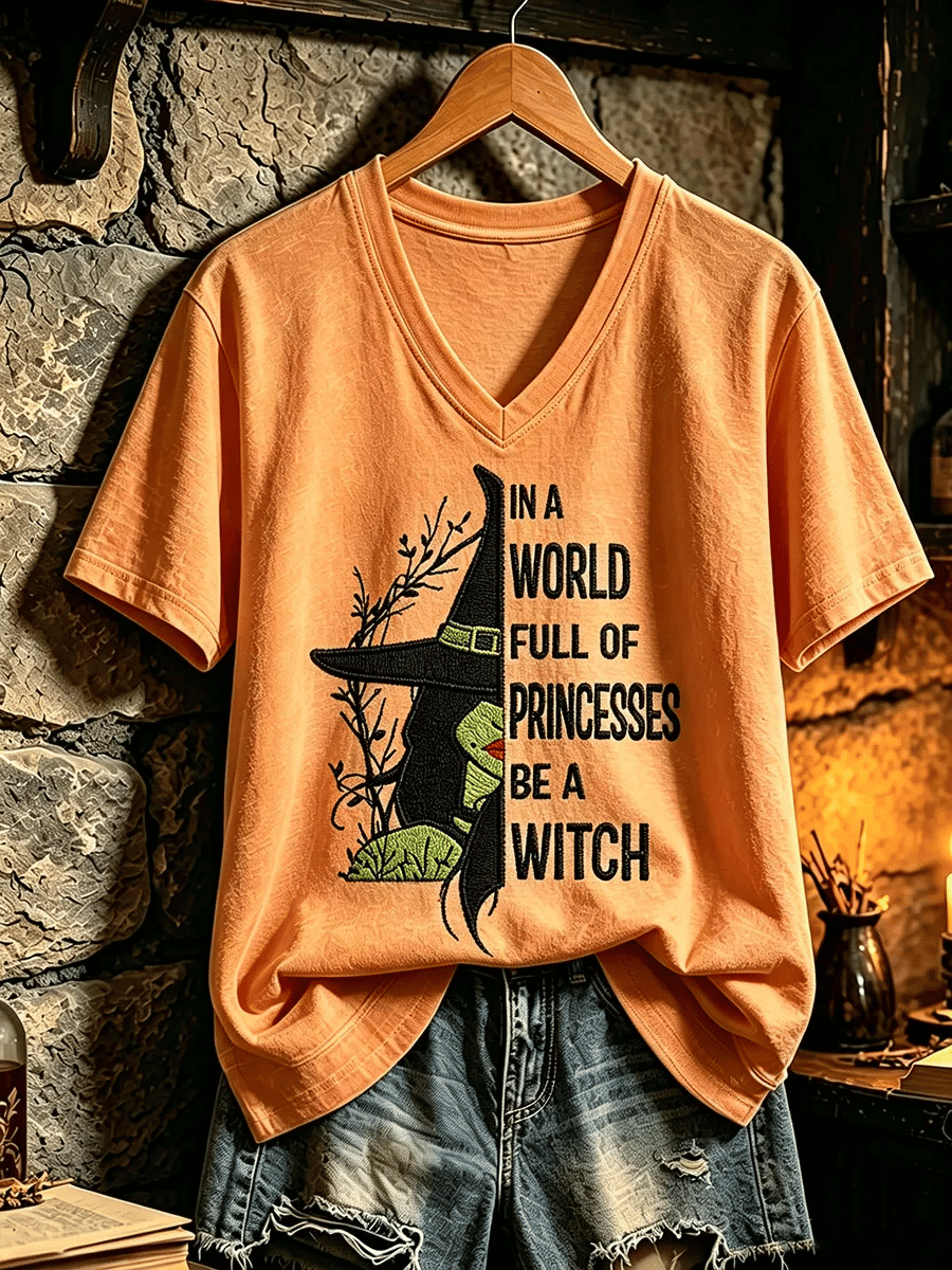 Women'S Witch Round Neck T-Shirt
