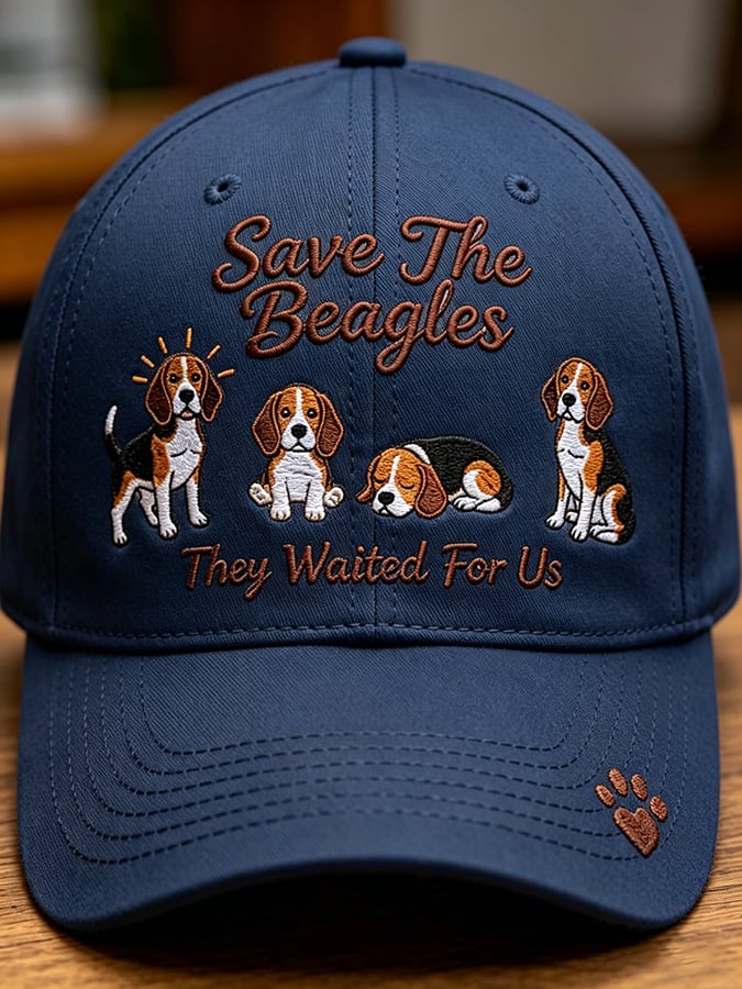 Unisex Save The Beagles They Waited For Us  Printed Art Printed Hat