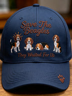 Unisex Save The Beagles They Waited For Us  Printed Art Printed Hat
