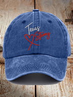 Retro Texas Strong Print Baseball Cap