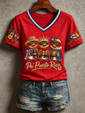 Women's Christmas Print T-Shirt