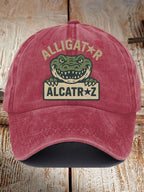 Alligator Alcatraz Funny Florida Everglades Dark Humor  Pride Baseball Cap