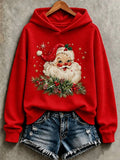 Women's Christmas Print Long-Sleeved Sweatshirt