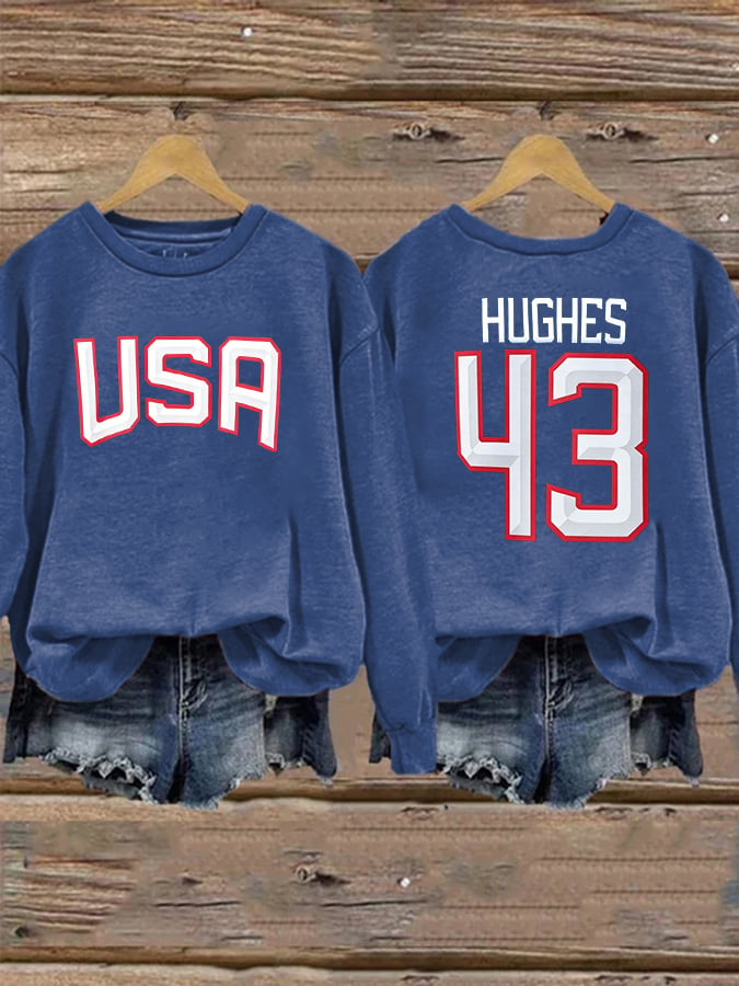 Women's  USA Print Sweatshirt