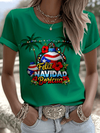 Puerto Rico Merry Christmas Printed T-shirts