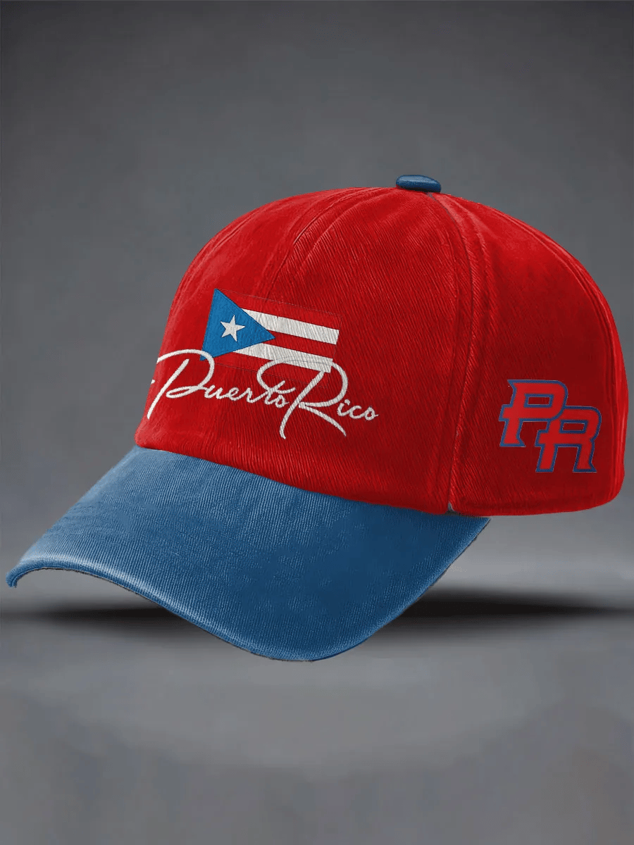 Unisex Puerto Rico Print Casual Hat