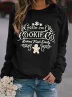 Women's Christmas Print Long Sleeve Sweatshirt