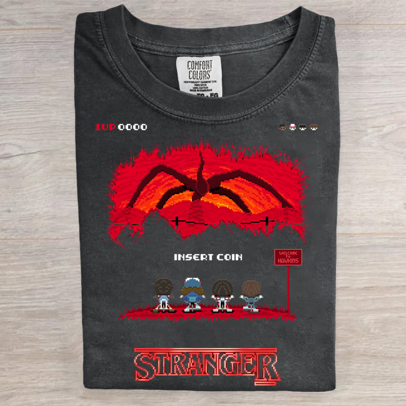 Hawkins Indiana National Park Upside Down 80s Horror Art Print T-Shirt