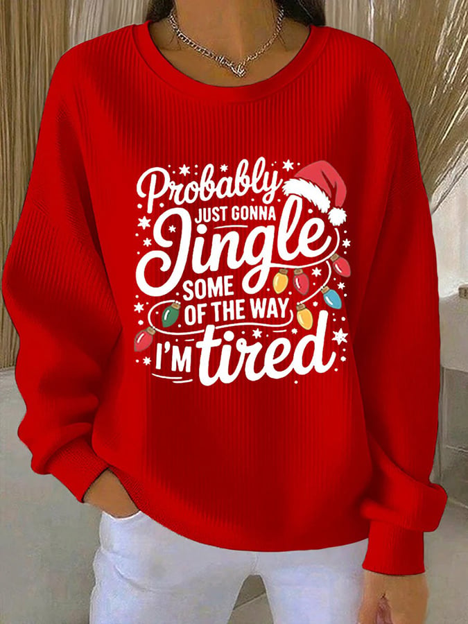 Women's Christmas Printed Sweatshirt