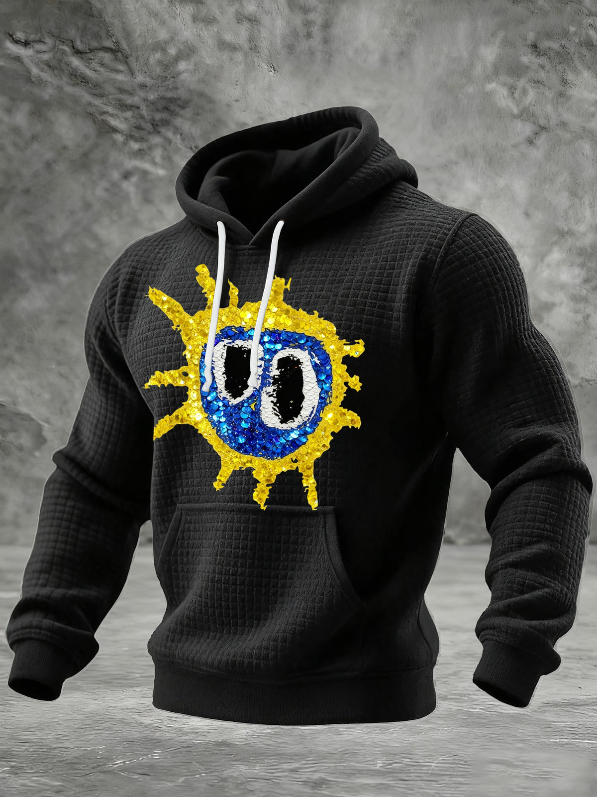 Men's Music Print Hoodie