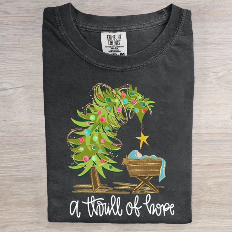 A Thrill Of Hope Jesus Christmas Art Print T-Shirt