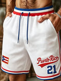 Men's Puerto Rico Baseball Printed Shorts