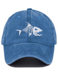 Unisex Shark 1975 Print Baseball Cap