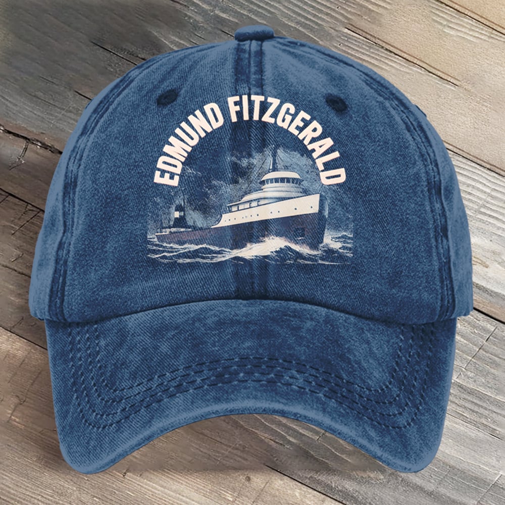 Edmund Fitzgerald Art Printed Cap