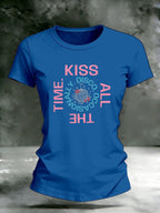 Women's Singer-Print Casual T-Shirt