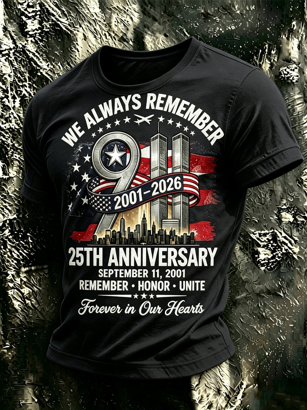 Men's 9/11 Memorial Graphic Top