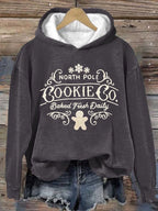 Women's Christmas Print Hoodie Long Sleeve Sweatshirt