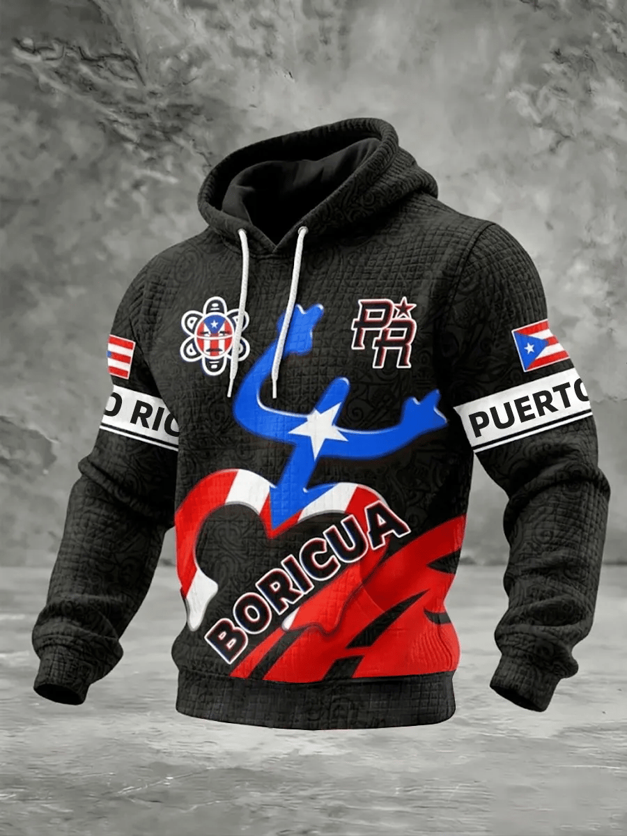 Men's Puerto Rico Printed Hoodie