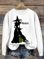 Women's Salem Witch Print Sweatshirt
